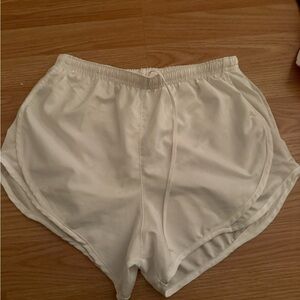 Varsity White Women's Shorts